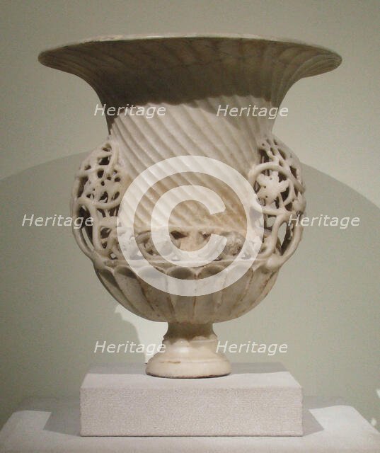 Marble Urn, Byzantine, ca. 400. Creator: Unknown.