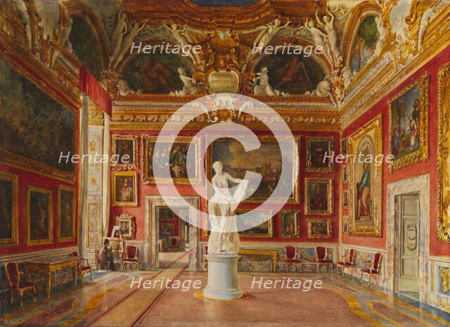 Sala di Giove at the Pitti Palace in Florence, 1875. Creator: Caligo, Domenico (?-1880).