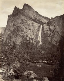 Bridal Veil Fall, 940 feet, Yosemite, ca. 1872, printed ca. 1876. Creator: Attributed to Carleton E. Watkins.
