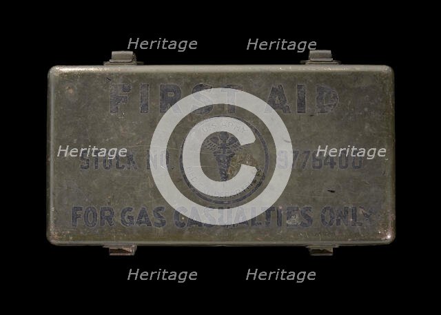 First aid kit, 1943-1945. Creator: Davis Emergency Equipment Co., Inc..