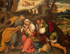 The Adoration of the Shepherds, 1540. Creator: Bonifacio de' Pitati.