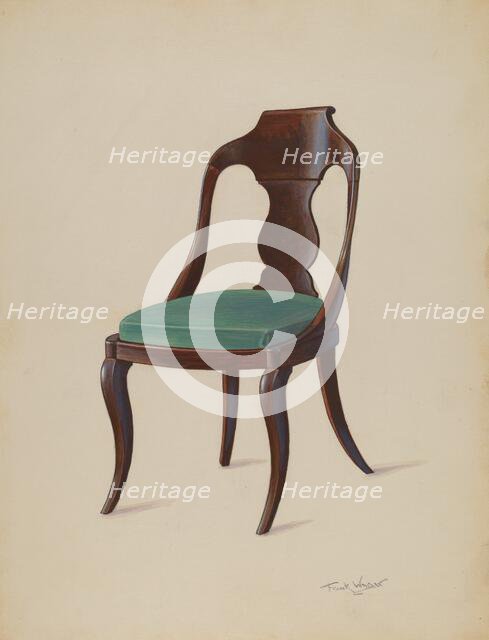 Side Chair, 1936. Creator: Frank Wenger.