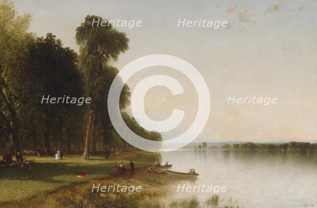 Summer Day on Conesus Lake, 1870. Creator: John Frederick Kensett.