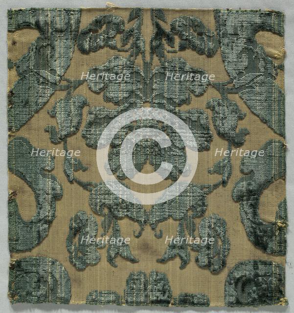 Velvet Fragment, early 1600s. Creator: Unknown.