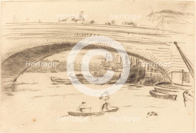 London Bridge, c. 1875. Creator: James Abbott McNeill Whistler.