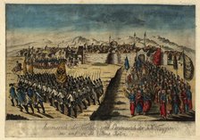 Surrender of the fortress Khotyn on September 29, 1788, 1788. Creator: Loeschenkohl, Johann Hieronymus (1753-1807).