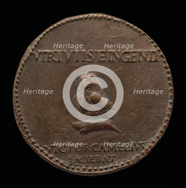 An Owl [reverse], c. 1470/1480. Creator: Vittore Gambello.