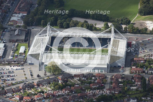 Deepdale, home of Preston North End Football Club, Lancashire, 2015. Creator: Dave MacLeod.