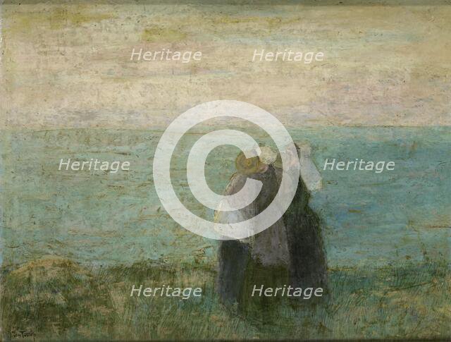 Women by the sea, 1885-1897.  Creator: Jan Toorop.