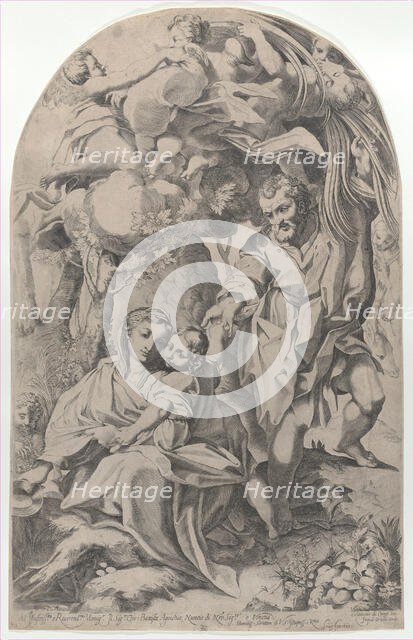 The rest on the flight into Egypt, 1600-23. Creator: Francesco Brizio.