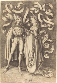 The Knight and the Lady, c. 1495/1503. Creator: Israhel van Meckenem.