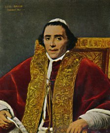 'Papst Pius VII. 1740-1823. - Gemälde von David', 1934. Creator: Unknown.