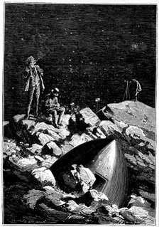 Illustration from De la Terre a la Lune by Jules Verne, 1865. Artist: Unknown