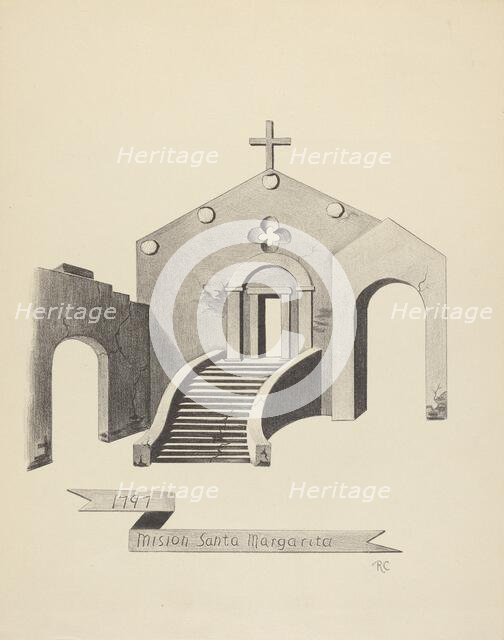 Mision Santa Margarita, 1935/1942. Creator: James Jones.
