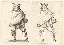 Man Wrapped in His Mantle, c. 1622. Creator: Jacques Callot.