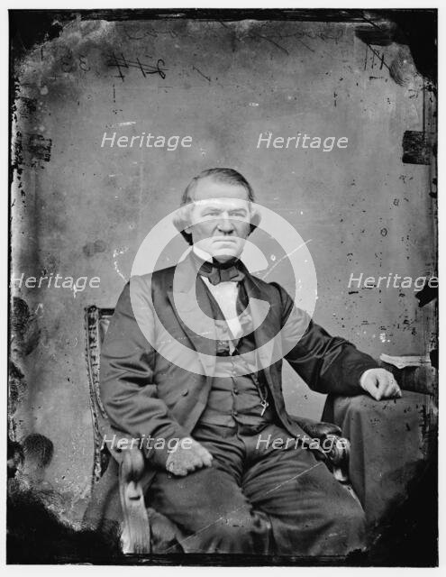 Andrew Johnson, between 1860 and 1875. Creator: Unknown.