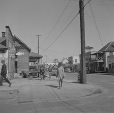 Street scene, Daytona Beach, Florida, 1943. Creator: Gordon Parks.