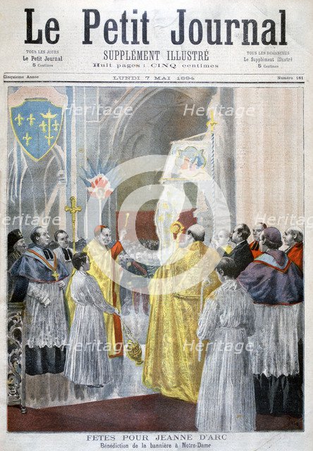 Service commemorating Joan of Arc, Notre Dame, Paris, 1894. Artist: Oswaldo Tofani