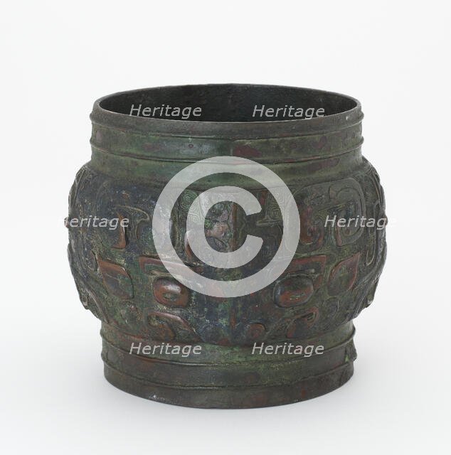 Ritual vessel (zun), fragment, Western Zhou dynasty, late 11th century BCE. Creator: Unknown.