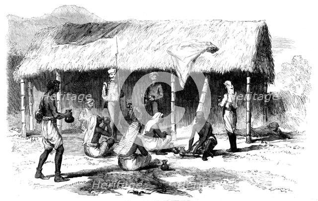 The 70th Bengal Native Infantry messing, 1858. Creator: Unknown.