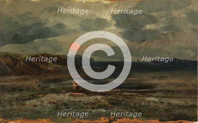 Sunrise over Fishing Waters--Maine, ca. 1880. Creator: William E. Norton.