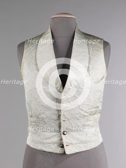 Evening vest, probably French, 1855-60. Creator: Unknown.