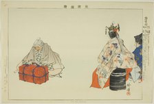 Koi no Omoni, from the series "Pictures of No Performances (Nogaku Zue)", 1898. Creator: Kogyo Tsukioka.