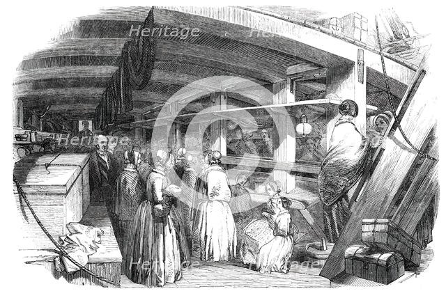 Emigrant Ship, between Decks, 1850. Creator: Unknown.