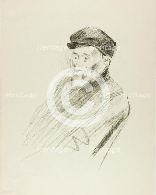 Portrait of Renoir, Third Plate, 1905. Creator: Jean Louis Forain.