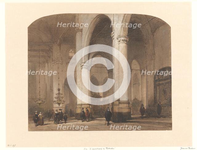 View in the St. Laurenskerk church in Rotterdam, 1827-1891. Creator: Johannes Bosboom.