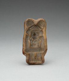 Mold for Male Figurine wearing Jewelry and Lobed Headdress, c. A.D. 100/600. Creator: Unknown.
