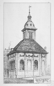 Church of St Benet Paul's Wharf, City of London, 1874. Artist: W Niven