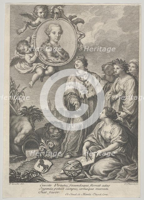 Portrait of the future Holy Roman Emperor Leopold II as the Archduke of Austria and..., ca. 1760-67. Creator: Carlo Faucci.