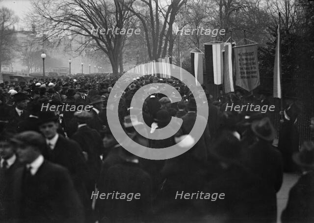Woman Suffrage - Pickets, 1917. Creator: Harris & Ewing.