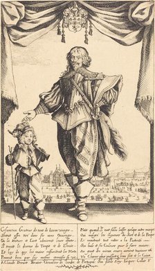 Claude Deruet and his Son, Jean, 1632. Creator: Jacques Callot.
