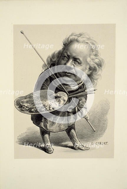 Portrait of Honoré Daumier, 1862. Creator: Etienne Carjat.