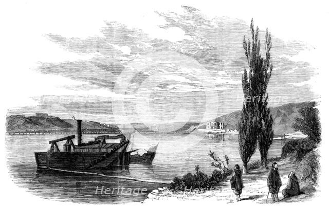 Careening Bay, Sebastopol - sketched by J. A. Crowe, 1856.  Creator: J. A. Crowe.