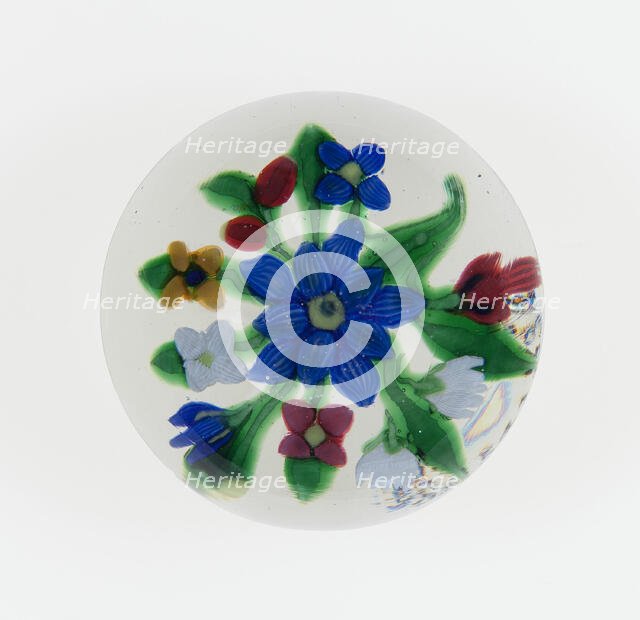 Paperweight, France, c. 1845-60. Creator: Saint-Louis Glassworks.