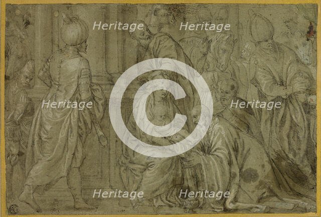 Adoration of the Magi, 1590/98. Creator: Benedetto Caliari.