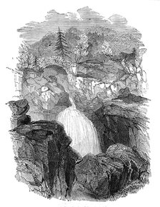 Lower Falls of the Bruar, 1844. Creator: Ebenezer Landells.