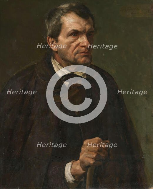 Figure Study of the Farmer Florian Killian, 1872. Creator: Eilif Peterssen.