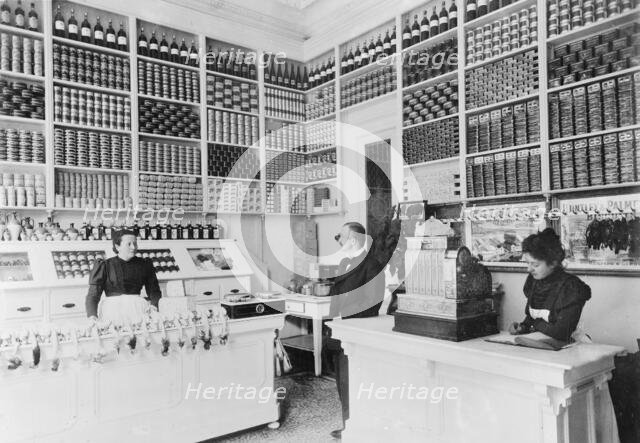Grocery store, Luxembourg, between 1897 and 1910. Creator: Unknown.