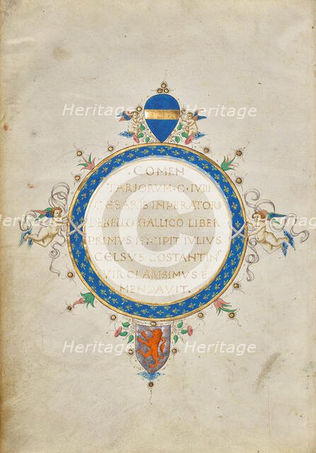 Decorated Text Page, about 1460-1470. Creator: Unknown.