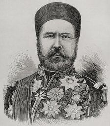 Hayreddin Pasha, (c1822-1890), Grand Vizier of the Ottoman Empire (1878-1879), 1878. Creator: Eugenio Vela.