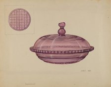 Butter Dish, c. 1936. Creator: Janet Riza.