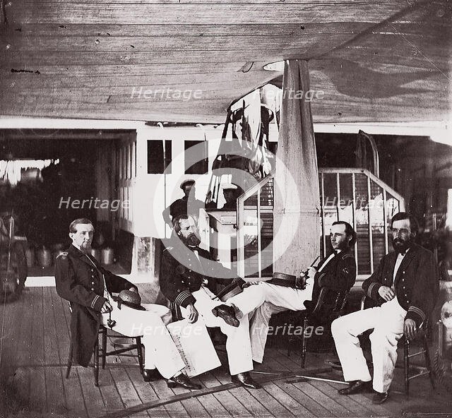 Officers of U.S.S. Hunchback, 1861-65. Creator: Unknown.