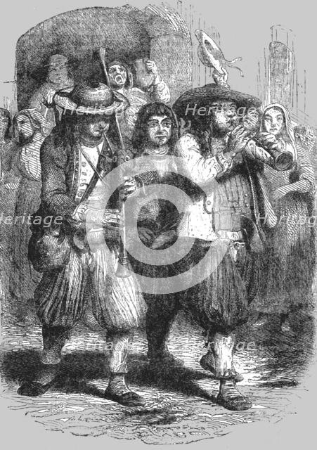 'Christmas in Brittany: The Sonneurs, or Waits', 1854. Creator: Unknown.