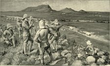 "Fighting Mac" and the Highland Brigade in Action at Koodoesberg', 1900. Creator: Lestor Ralph.