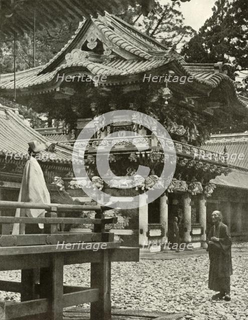 'The Yomei Gate at Nikko', 1910. Creator: Herbert Ponting.