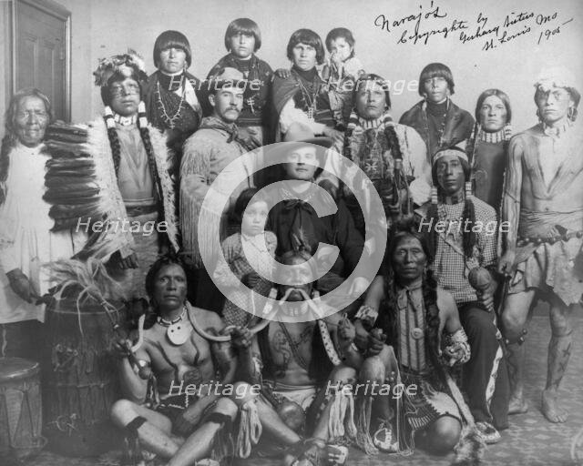 Navajos, 1904, c1905. Creator: Edward Sheriff Curtis.